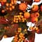 24" Orange & Green Berry & Pumpkin Fall Harvest Wreath